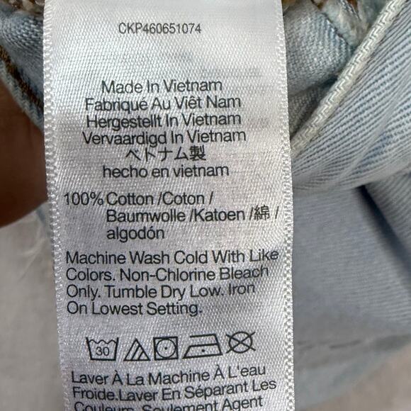 NWT Madewell 25 XS Relaxed Denim Shorts Essen Wash Distressed Retro Summer Cute - Picture 9 of 11